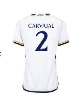 Ženski Nogometna dresi replika Real Madrid Daniel Carvajal #2 Domači 2023-24 Kratek rokav